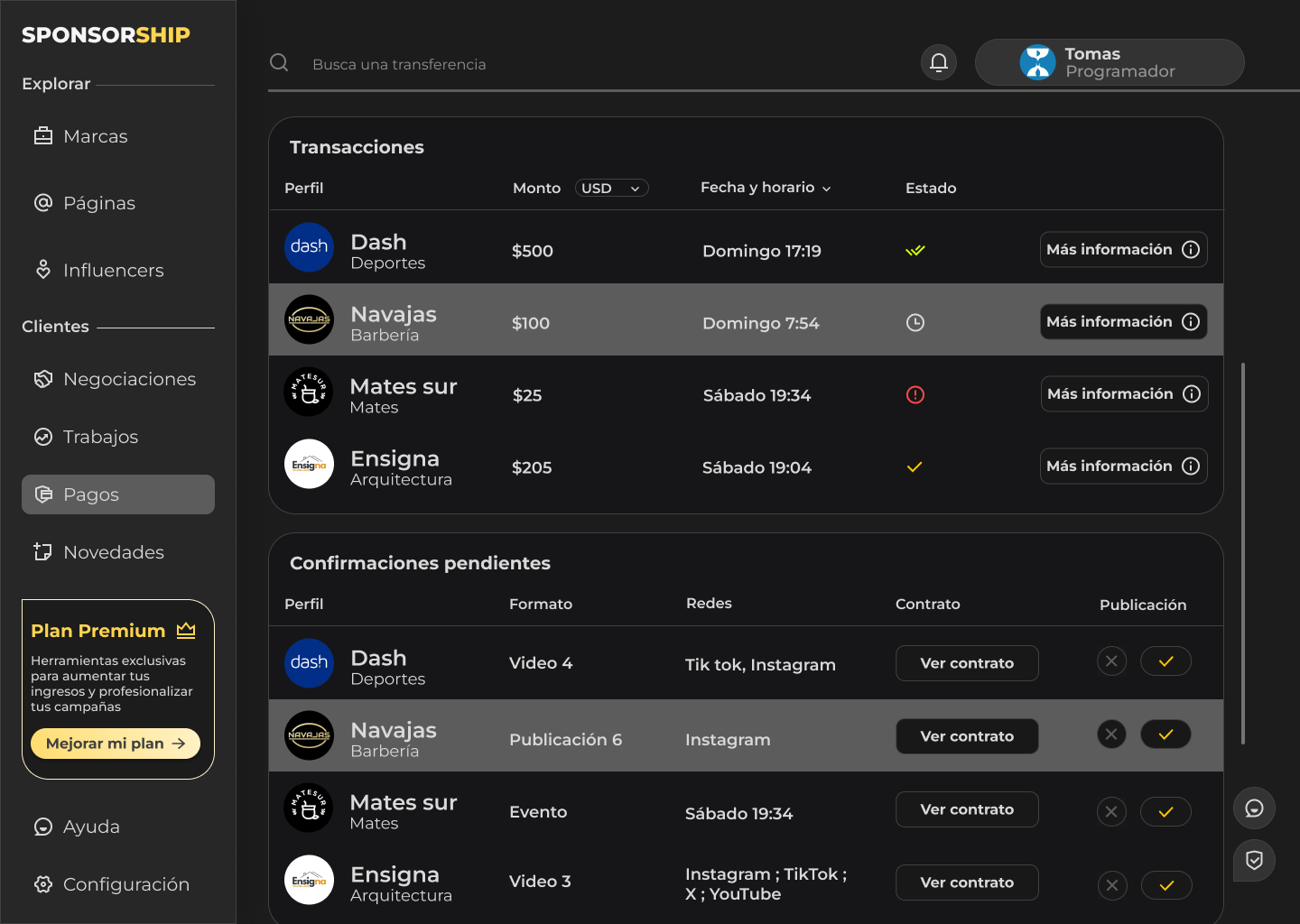 Pagos protegidos y milestones